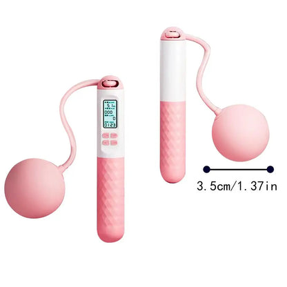 Smart Weighted Cordless Jump Rope – Digital Counter, Ropeless Skipping for Home & Gym - OJABay