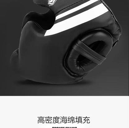 Kickboxing & Boxing Helmet – PU Leather Full-Cover Headgear for Men, Women, and Kids | MMA, Muay Thai, Karate, Sanda Training - OJABay