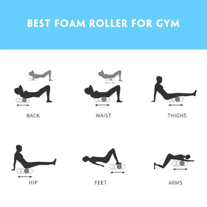 EVA Foam Roller – Back Massage & Pilates Yoga Column for Home Fitness - OJABay