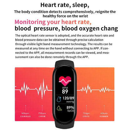 M6 Smartwatch – Fitness Tracker with Heart & Sleep Monitor - OJABay
