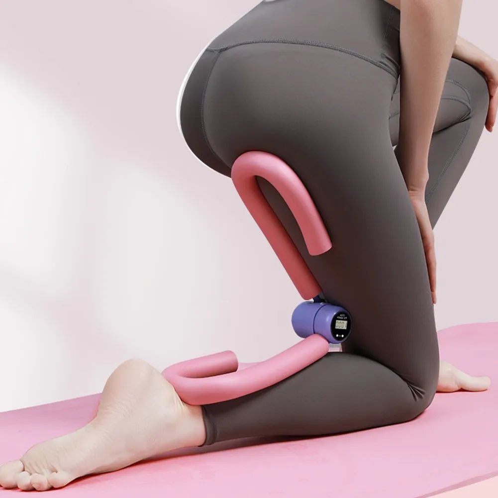 Digital Pelvic Floor & Thigh Muscle Trainer – Adjustable Leg Exerciser with Smart Counter for Home Fitness, Postpartum & Strength Training - OJABay