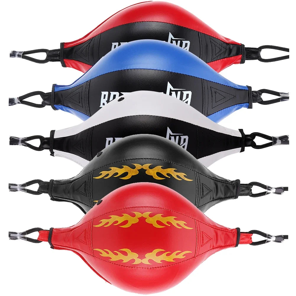 Boxing Punching Ball – PU Leather Double End Speed Bag for Reaction Training, Muay Thai, and Fitness Workouts - OJABay