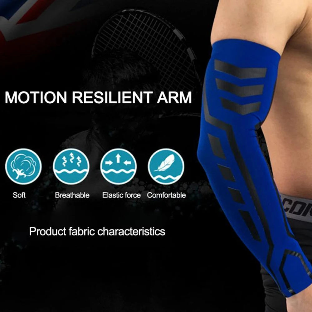 Sports Arm Compression Sleeve – UV Protection, Running, Cycling & Basketball Arm Warmer - OJABay