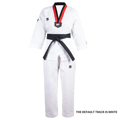 Taekwondo Dobok Karate Uniform with Belt – Kids & Adults (XXXS–XXXL)