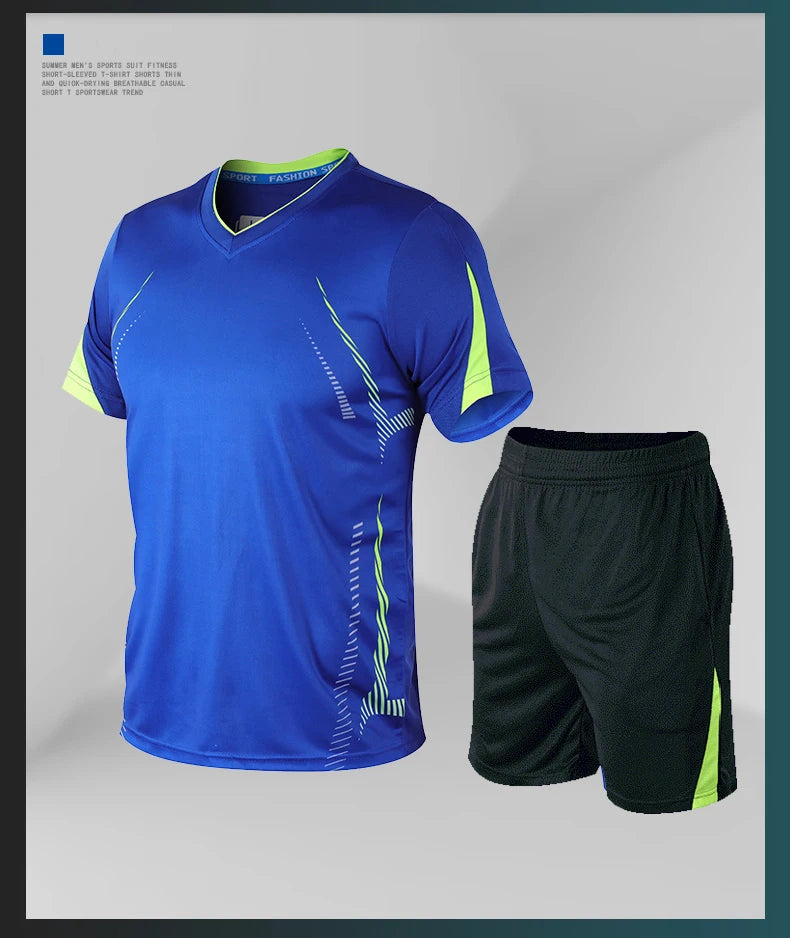 Men’s Running Sets – Summer Quick-Dry Sportswear | Breathable Gym Fitness Suits for Training, Running & Outdoor Workouts - OJABay