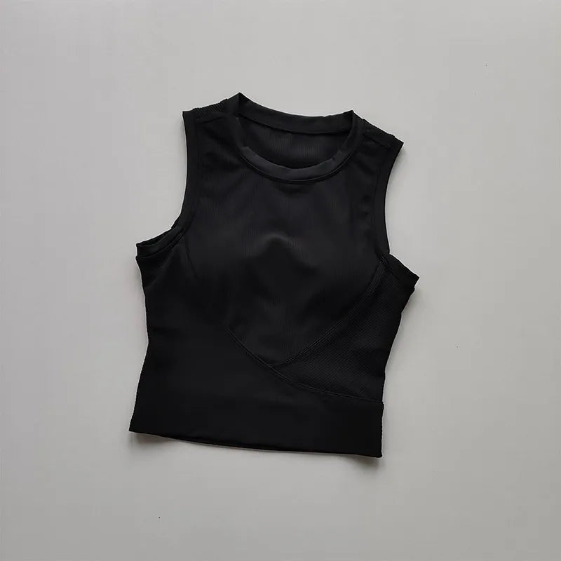 Women's Shockproof Padded Sports Bra – Fitness Vest Top for Running, Gym, and Yoga - OJABay