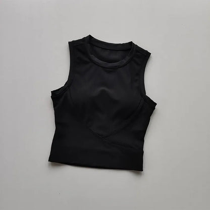 Women's Shockproof Padded Sports Bra – Fitness Vest Top for Running, Gym, and Yoga - OJABay