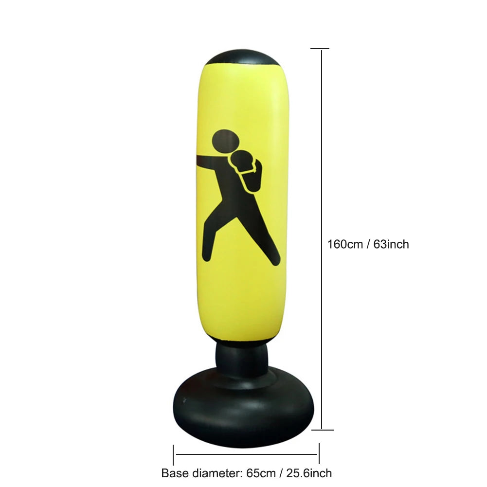 Inflatable Boxing Bag 1.6m – Freestanding Punching Bag for Kids & Adults - OJABay