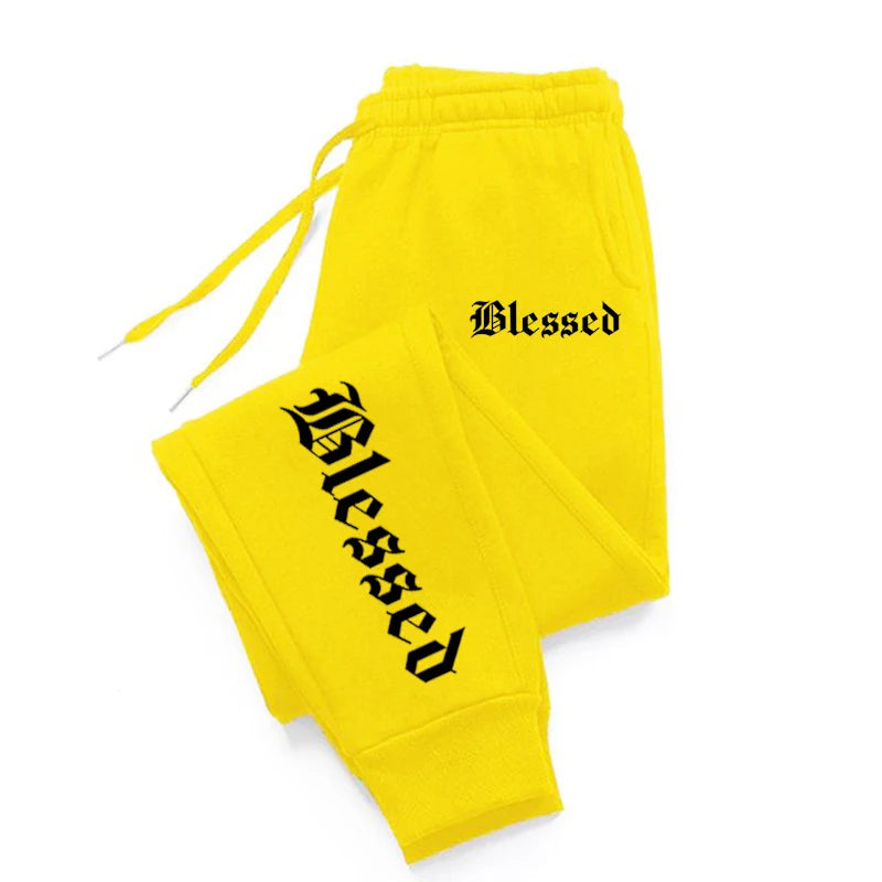 Letter of Blessing Printed Joggers – Unisex Y2K Streetwear Vibes - OJABay