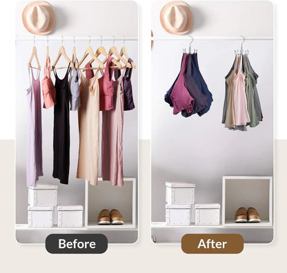 24-Slot Rotating Bra & Tank Top Organizer – Space-Saving Metal Hanger - OJABay