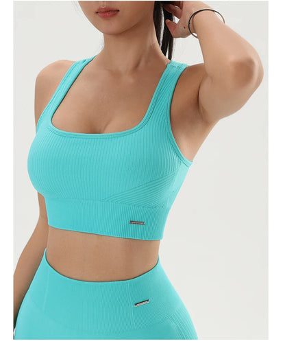 Quick-Dry Women’s Yoga Sports Bra – Breathable Fitness Top for Gym & Training - OJABay