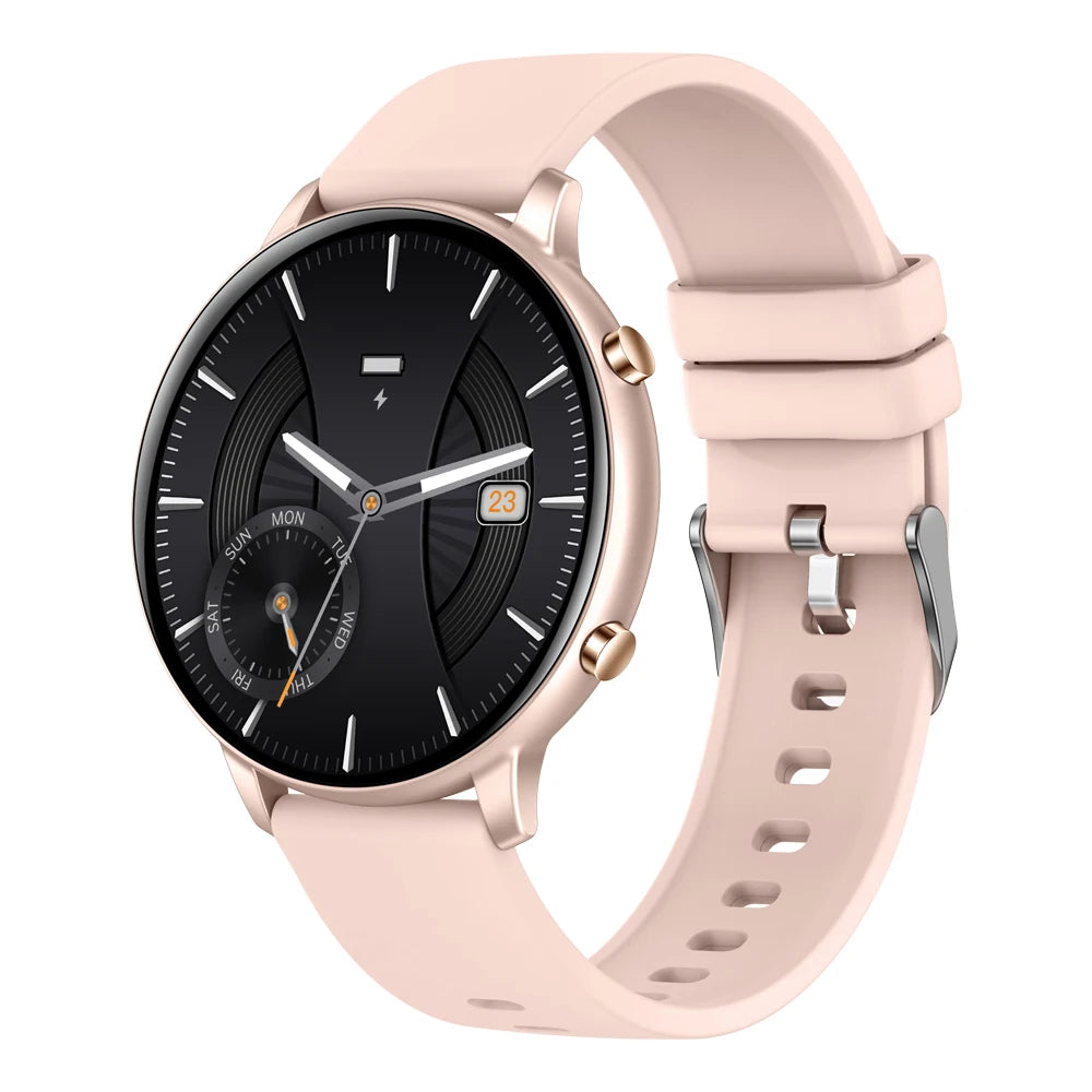 Fitness Smartwatch with Heart Rate & BP Monitor – Make Calls, Multi-Sport Modes - OJABay
