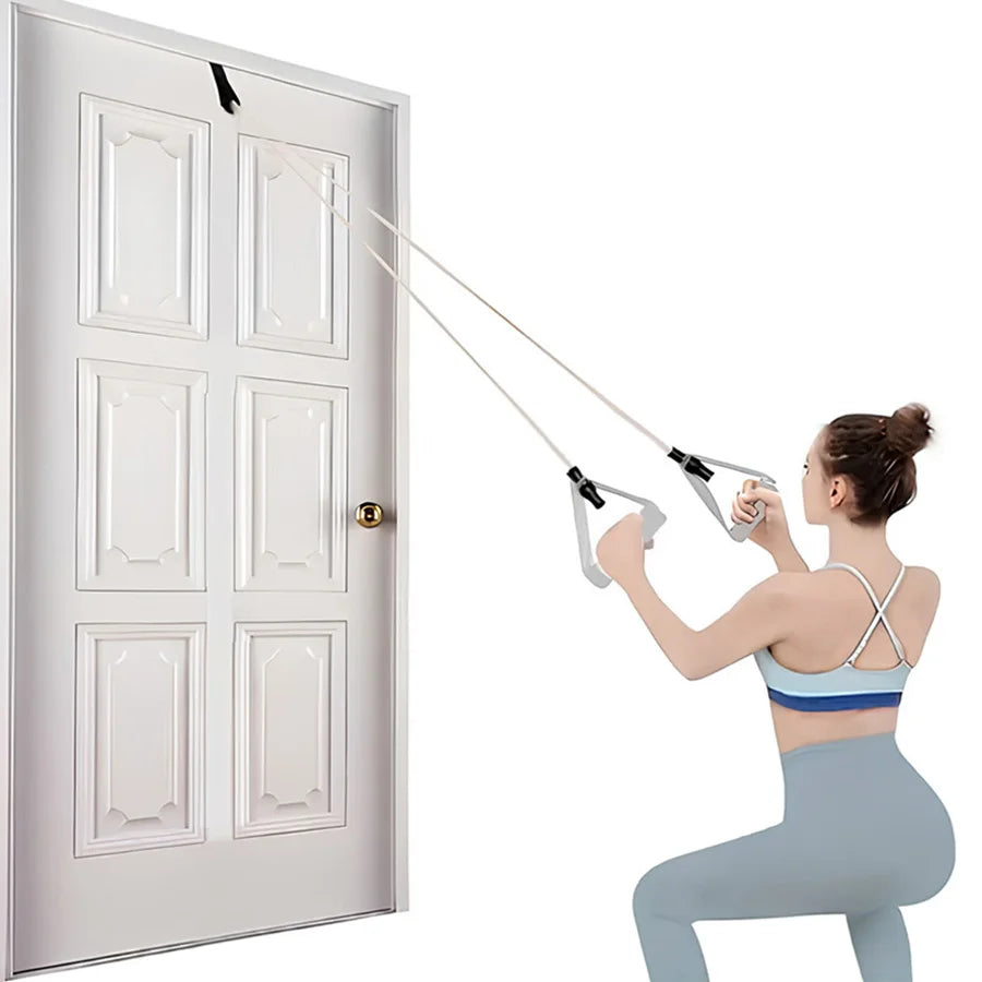 2PCS Multifunctional Resistance Band Door Anchor Straps – Portable Fitness Accessory for Strength Training & Home Workouts - OJABay
