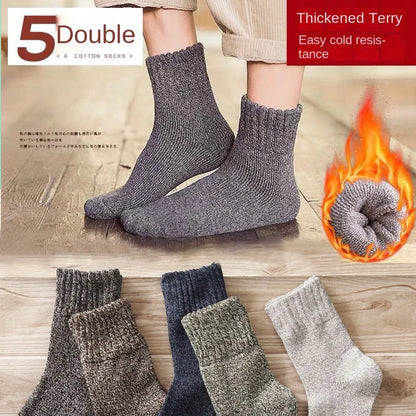 3/5/10 Pairs Men’s Breathable Bamboo Fiber Socks – Sweat-Absorbing, Deodorant Business & Sports Crew Stockings - OJABay