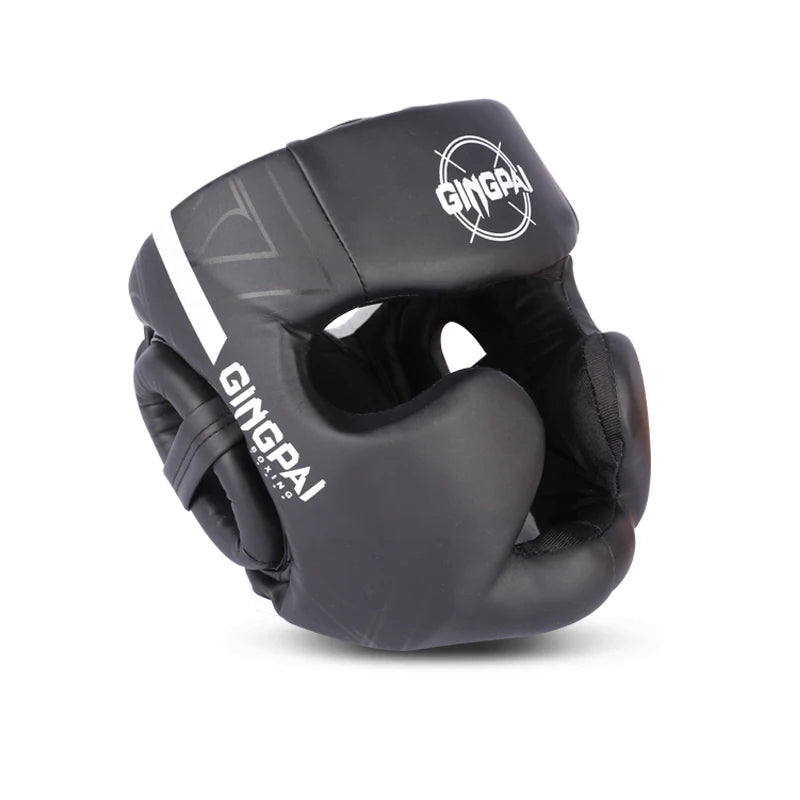 Kickboxing & Boxing Helmet – PU Leather Full-Cover Headgear for Men, Women, and Kids | MMA, Muay Thai, Karate, Sanda Training - OJABay