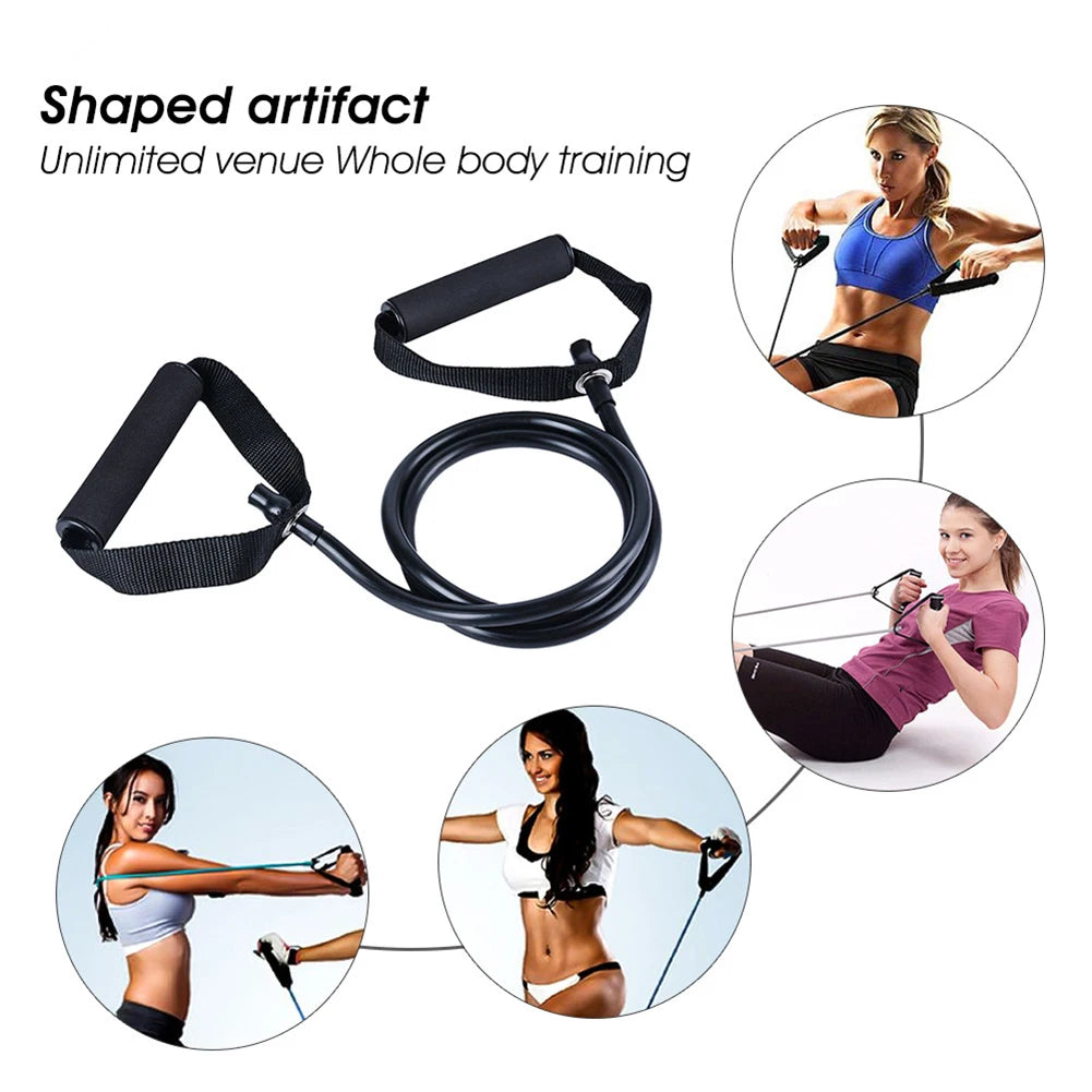 1.2M Yoga Resistance Band Pull Rope – TPE Fitness Training Elastic Expander for Strength & Full Body Workout - OJABay