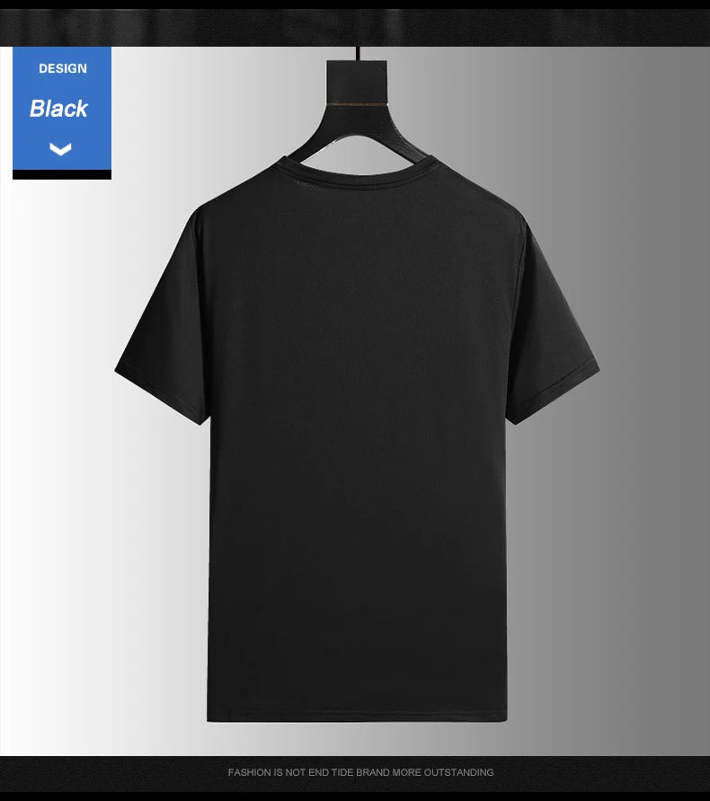 Running T-shirt Reflective Short Sleeve Ice Silk Quick Drying Summer Thin Breathable Fitness Tees Shirt Sportswear Sportsshirt - OJABay