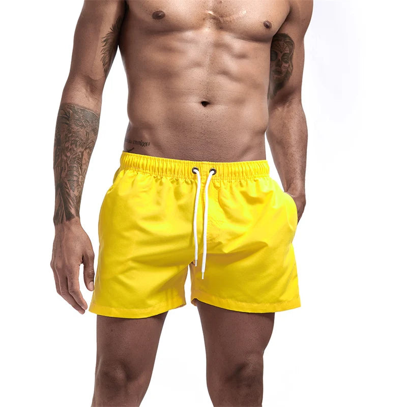 Men’s Quick-Dry Swim Trunks with Mesh Lining & Pockets
