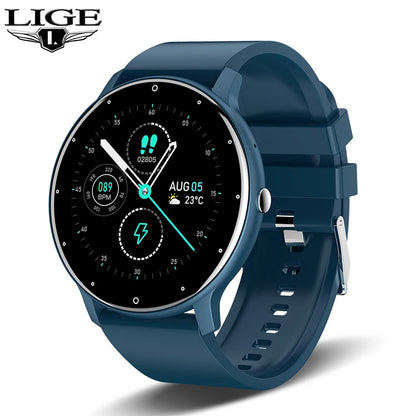 LIGE Smartwatch with Bluetooth Calls & Fitness Tracker – Unisex, Waterproof - OJABay