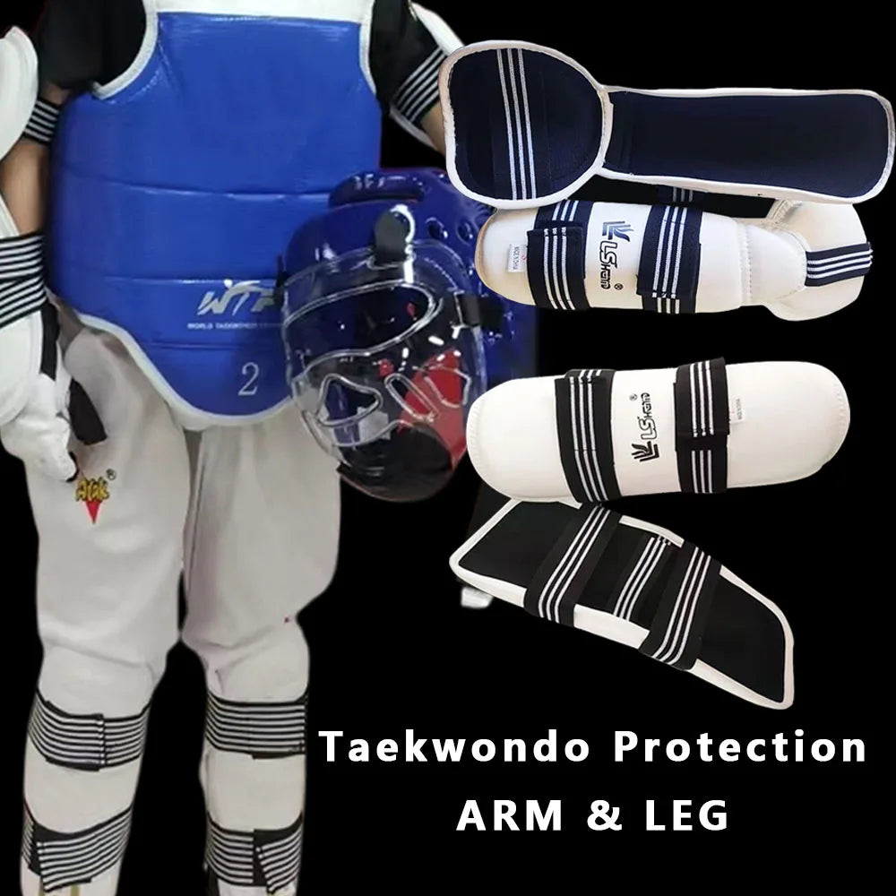 Boxing & Taekwondo Shin Guards Set – Kids & Adults Martial Arts Protective Gear for Training & Competition - OJABay