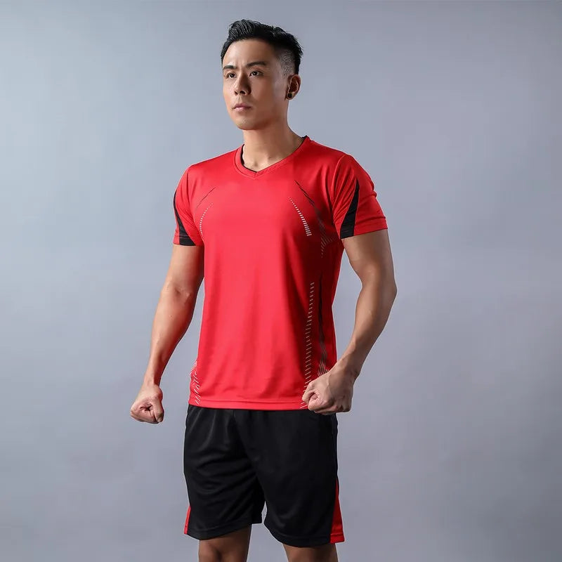 Men’s Running Sets – Summer Quick-Dry Sportswear | Breathable Gym Fitness Suits for Training, Running & Outdoor Workouts - OJABay