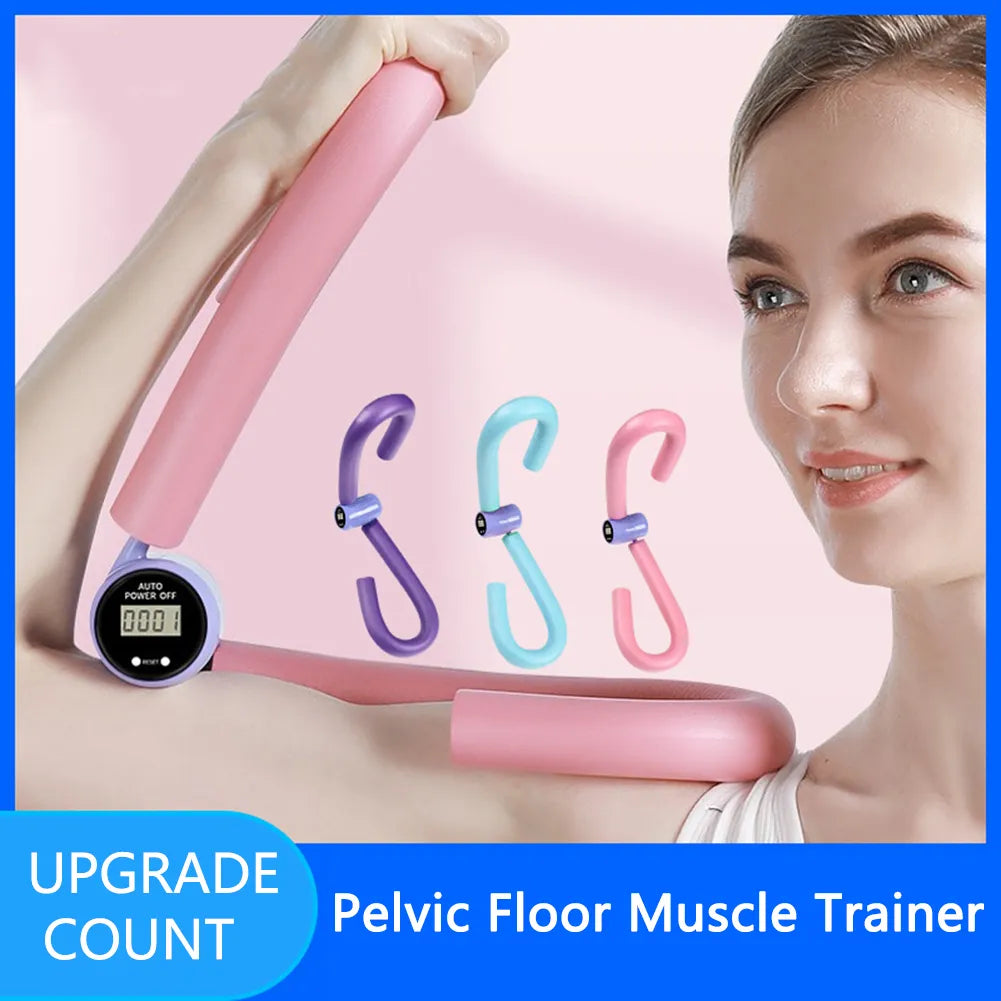 Digital Pelvic Floor & Thigh Muscle Trainer – Adjustable Leg Exerciser with Smart Counter for Home Fitness, Postpartum & Strength Training - OJABay