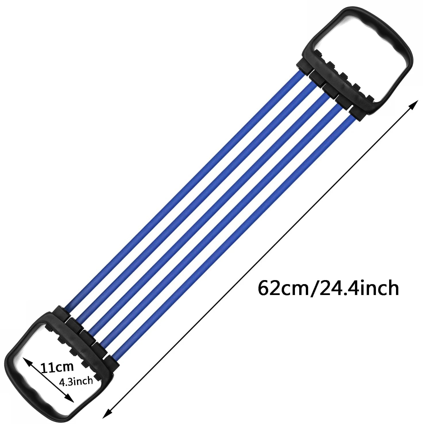 Full Body Workout Chest Expander – 5 Removable Resistance Bands for Strength Training, Pilates, Push-Ups & Muscle Building - OJABay