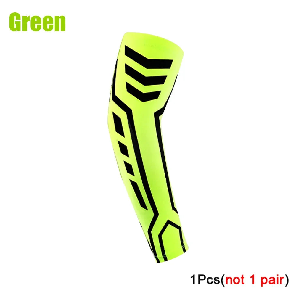 Sports Arm Compression Sleeve – UV Protection, Running, Cycling & Basketball Arm Warmer - OJABay