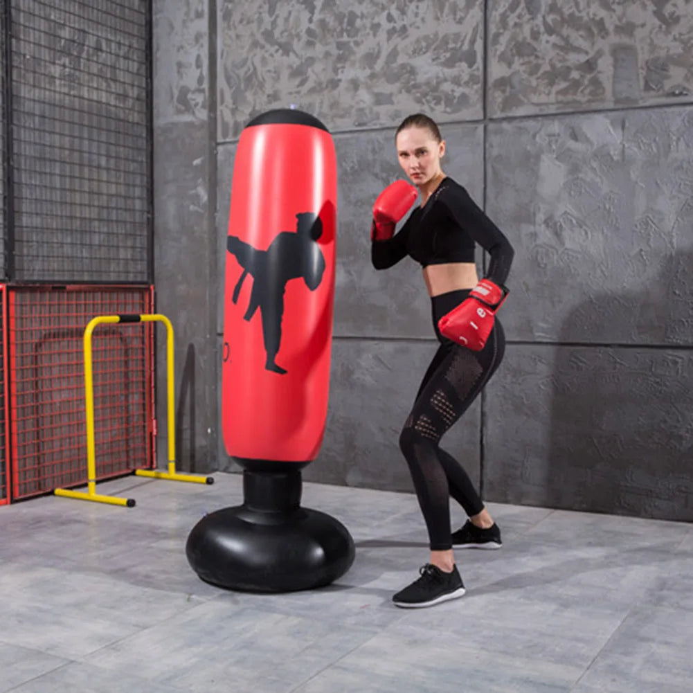 Inflatable Boxing Bag 1.6m – Freestanding Punching Bag for Kids & Adults - OJABay
