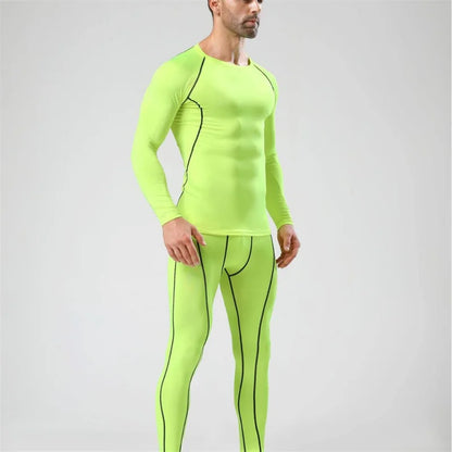 Men’s Compression Running Set – Quick Dry Gym Fitness Tracksuit