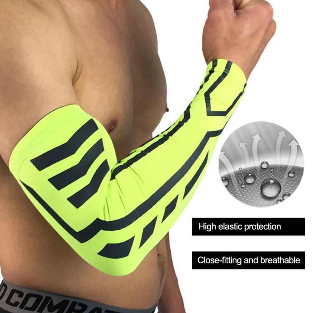 Sports Arm Compression Sleeve – UV Protection, Running, Cycling & Basketball Arm Warmer - OJABay