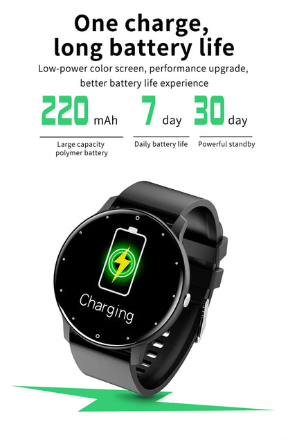 LIGE Smartwatch with Bluetooth Calls & Fitness Tracker – Unisex, Waterproof - OJABay