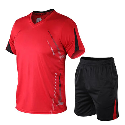 Men’s Running Sets – Summer Quick-Dry Sportswear | Breathable Gym Fitness Suits for Training, Running & Outdoor Workouts - OJABay