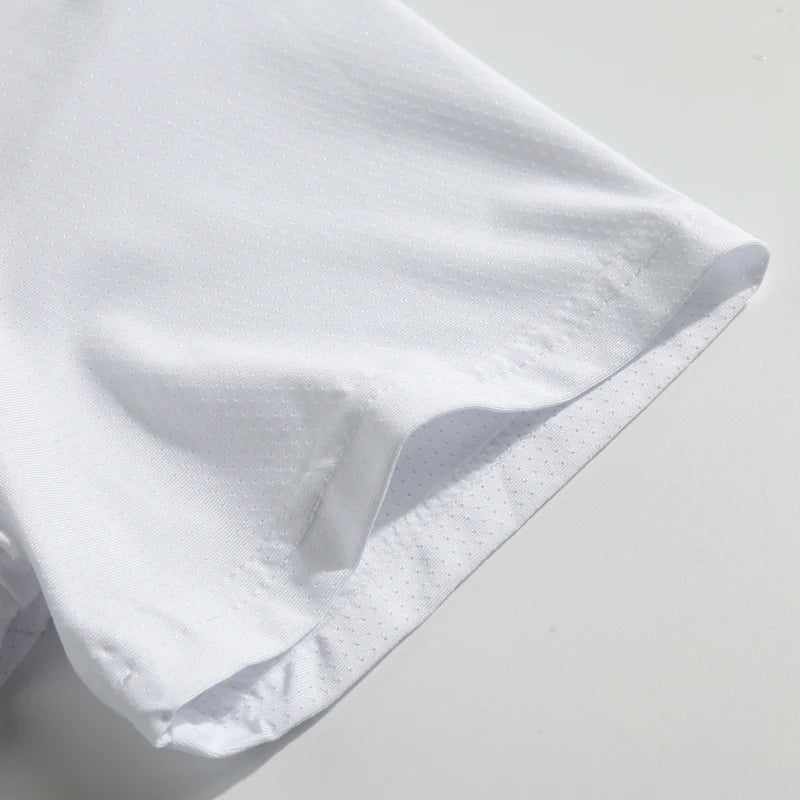 Running T-shirt Reflective Short Sleeve Ice Silk Quick Drying Summer Thin Breathable Fitness Tees Shirt Sportswear Sportsshirt - OJABay