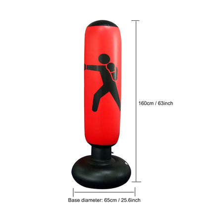 Inflatable Boxing Bag 1.6m – Freestanding Punching Bag for Kids & Adults - OJABay