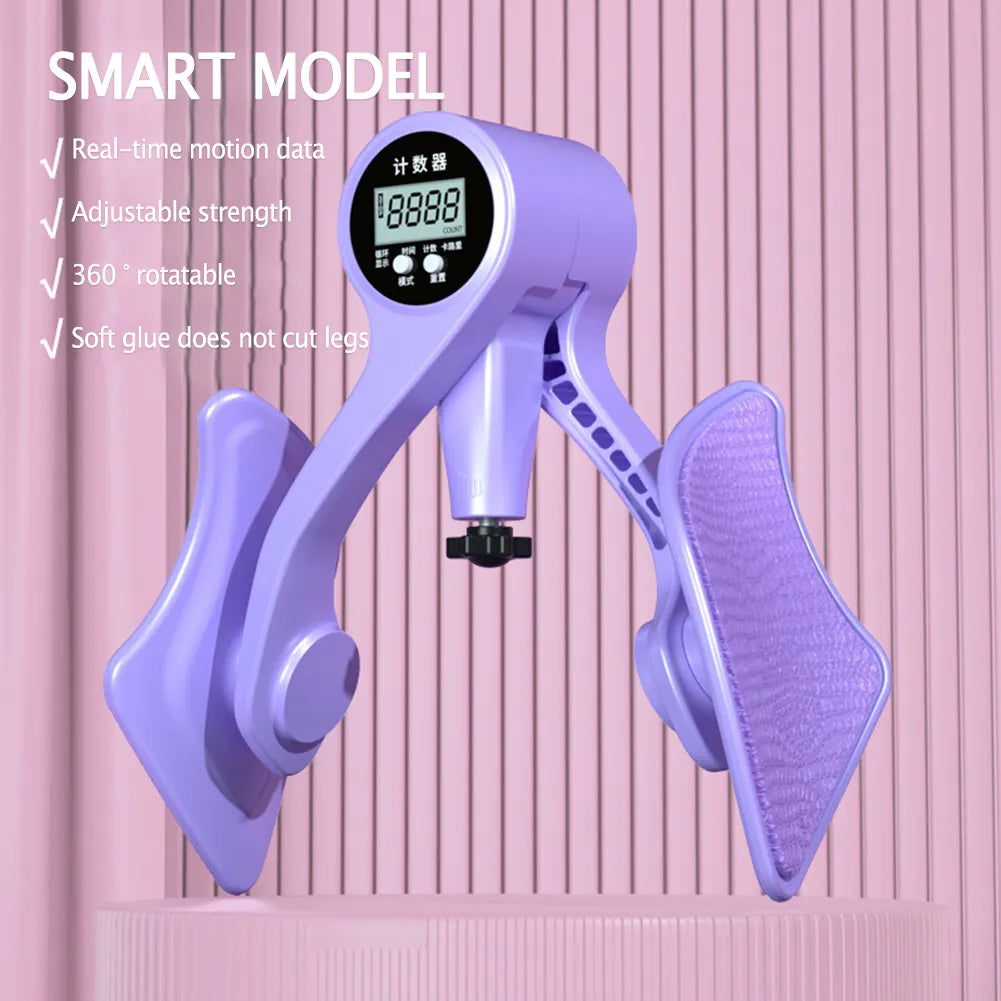 Digital Pelvic Floor & Thigh Muscle Trainer – Adjustable Leg Exerciser with Smart Counter for Home Fitness, Postpartum & Strength Training - OJABay