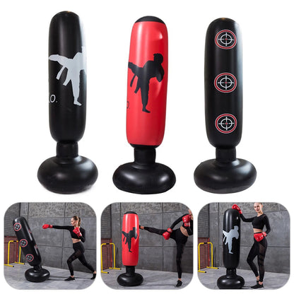 Inflatable Boxing Bag 1.6m – Freestanding Punching Bag for Kids & Adults - OJABay