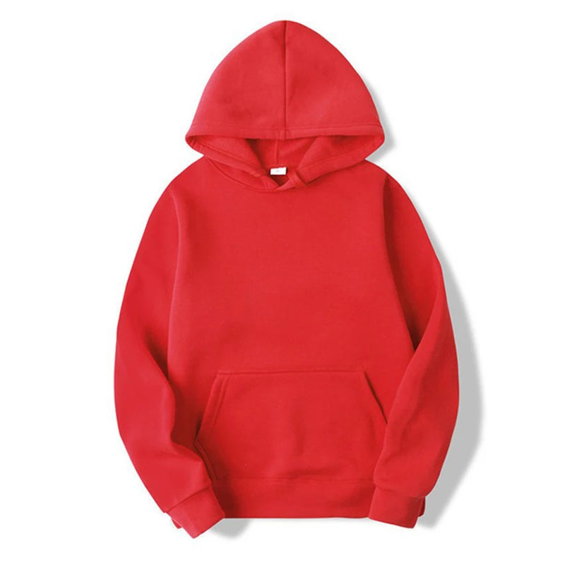 Unisex Fleece Pullover Hoodie – Casual Long Sleeve Hooded Sweatshirt with Pocket (S–4XL) - OJABay