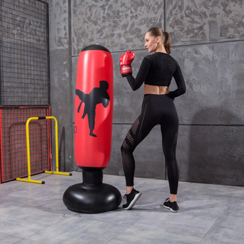 Inflatable Boxing Bag 1.6m – Freestanding Punching Bag for Kids & Adults - OJABay