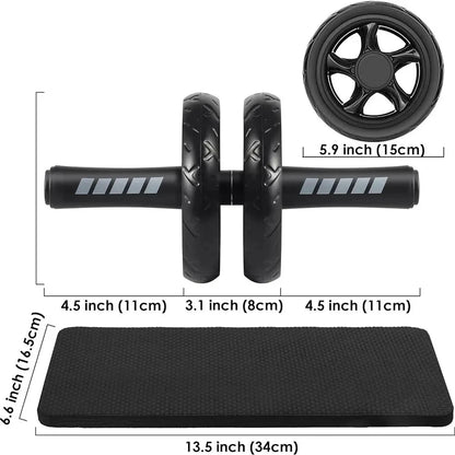 AB Roller Wheel with Knee Pad & Resistance Bands – Full Core Workout Equipment - OJABay