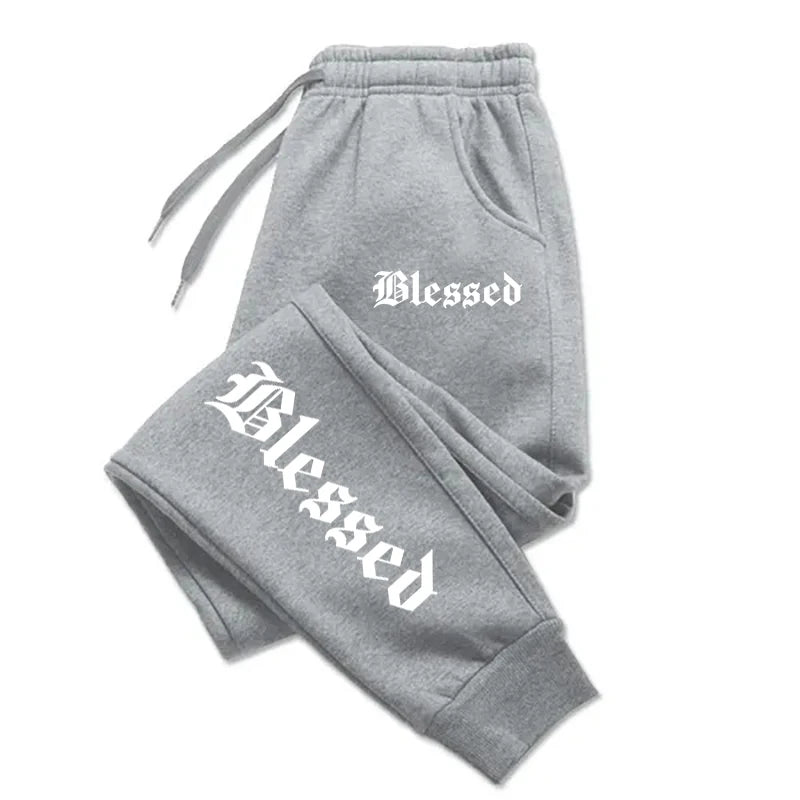 Letter of Blessing Printed Joggers – Unisex Y2K Streetwear Vibes - OJABay