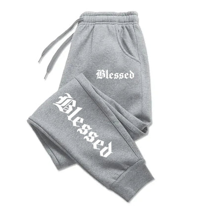 Letter of Blessing Printed Joggers – Unisex Y2K Streetwear Vibes - OJABay