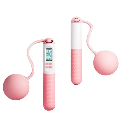 Smart Weighted Cordless Jump Rope – Digital Counter, Ropeless Skipping for Home & Gym - OJABay