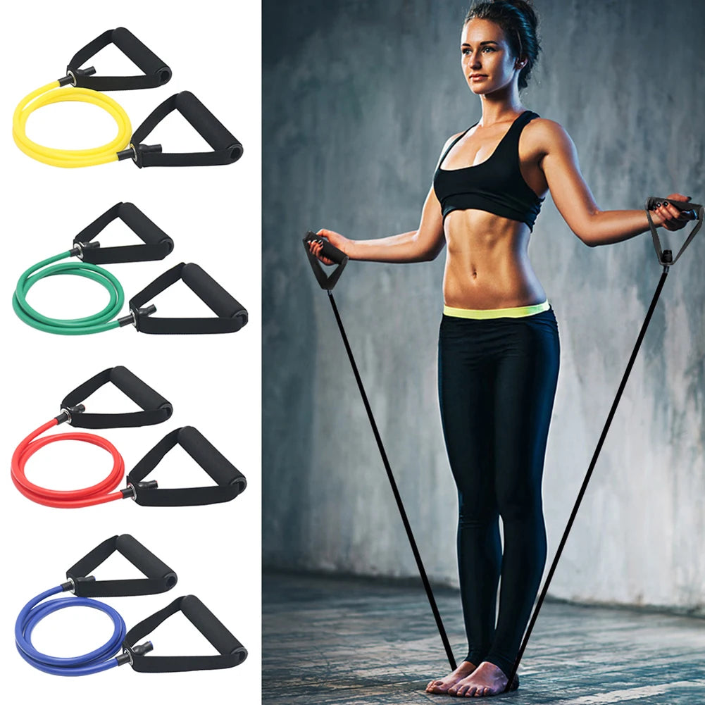 1.2M Yoga Resistance Band Pull Rope – TPE Fitness Training Elastic Expander for Strength & Full Body Workout - OJABay