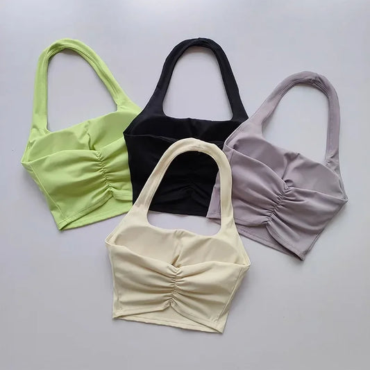 Backless Fitness Bra Workout Tops Gym and Yoga Fitness Sports Bras - Athletic Sport Bra for Women