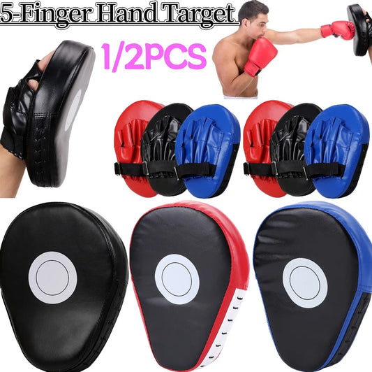 Curved Boxing Punch Mitts PU Leather Training Pads