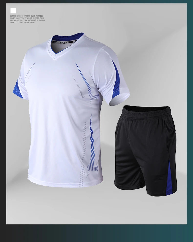 Men’s Running Sets – Summer Quick-Dry Sportswear | Breathable Gym Fitness Suits for Training, Running & Outdoor Workouts - OJABay