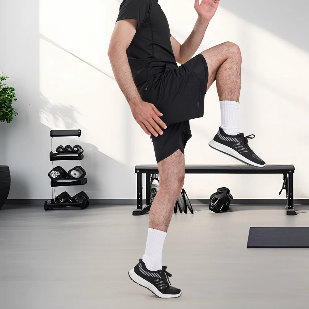 2-in-1 Running Shorts with Compression Layer – Stay Ready, Stay Dry - OJABay