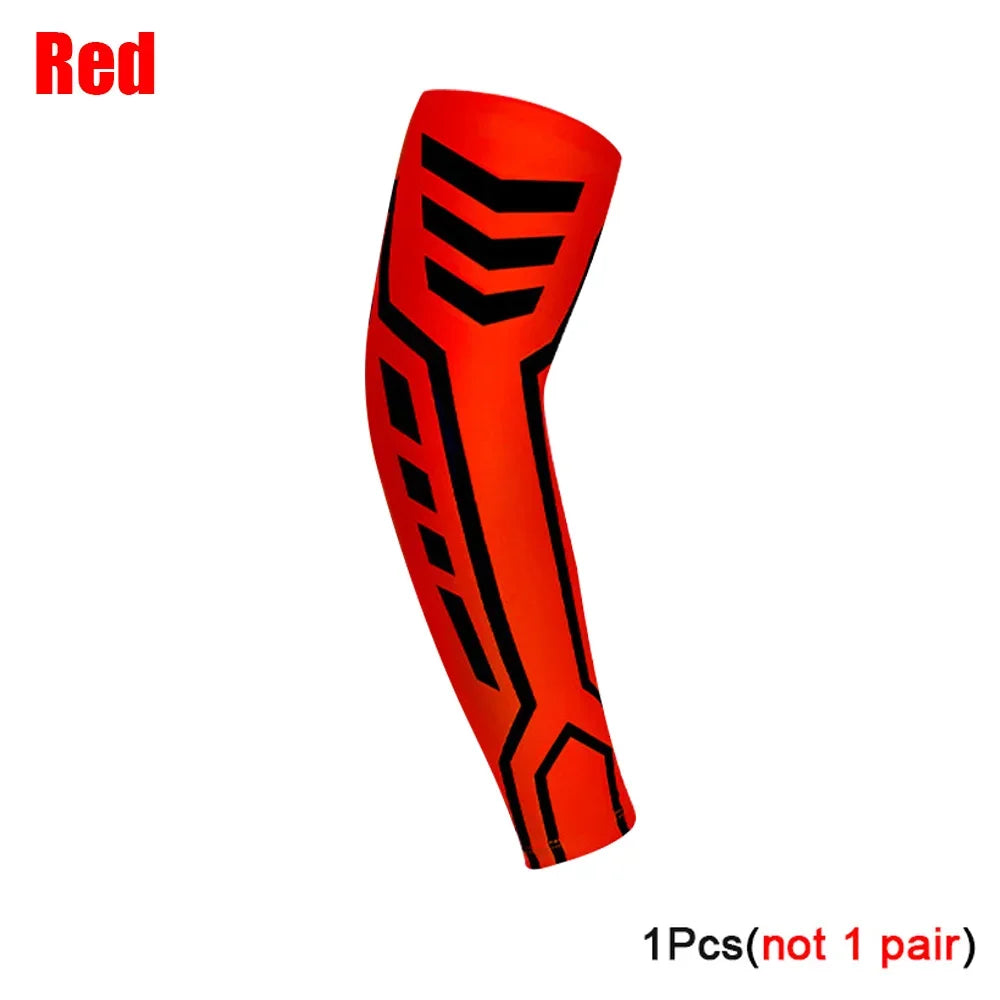 Sports Arm Compression Sleeve – UV Protection, Running, Cycling & Basketball Arm Warmer - OJABay