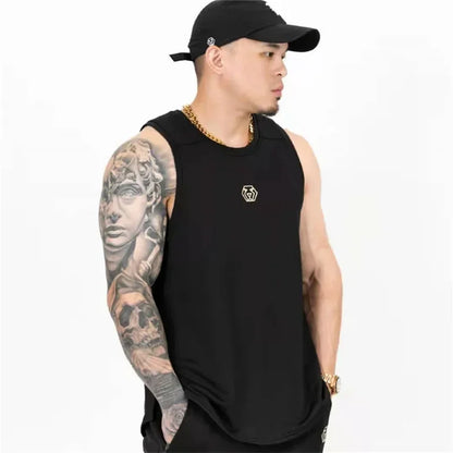 Men’s Cotton Gym Stringer Tank Top – Sleeveless Bodybuilding Vest for Fitness & Workout - OJABay